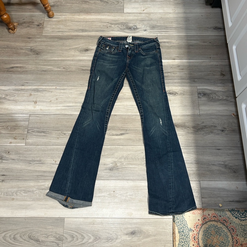 True Religion Blue Flared Jeans